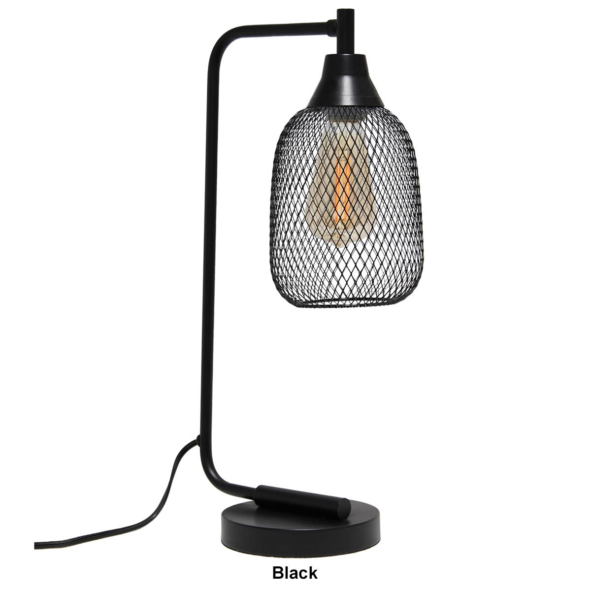 Lalia Home Studio Loft Industrial Mesh Desk Lamp