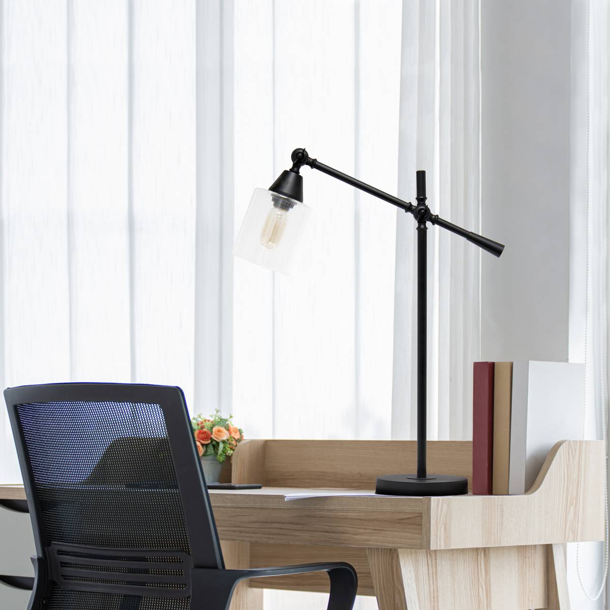 Lalia Home Studio Matte Finish Loft Vertical Adjustable Desk Lamp