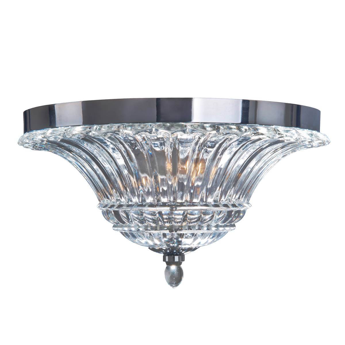 Lalia Home Blossom 2 Light Glass Ceiling Flush Mount Fixture