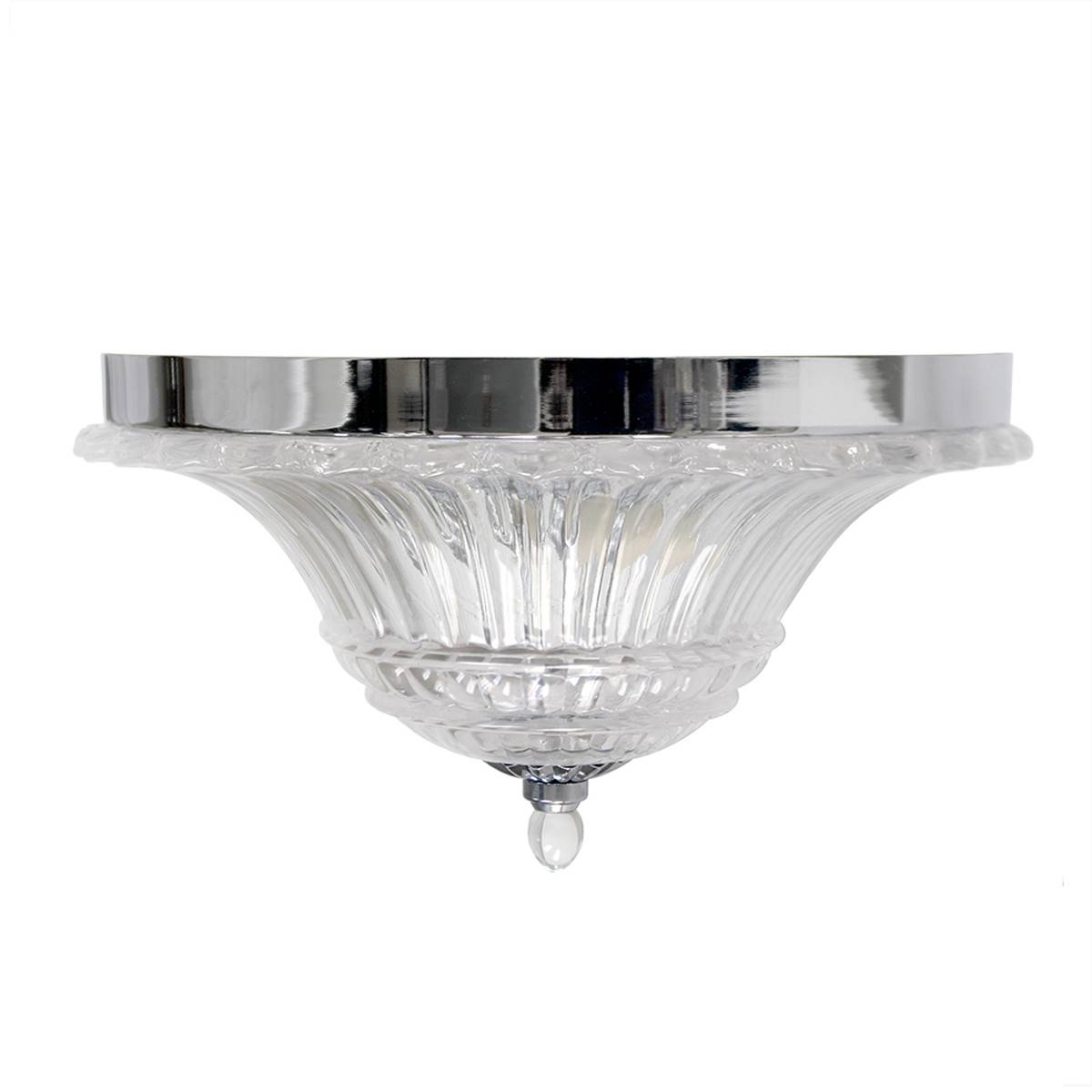 Lalia Home Blossom 2 Light Glass Ceiling Flush Mount Fixture