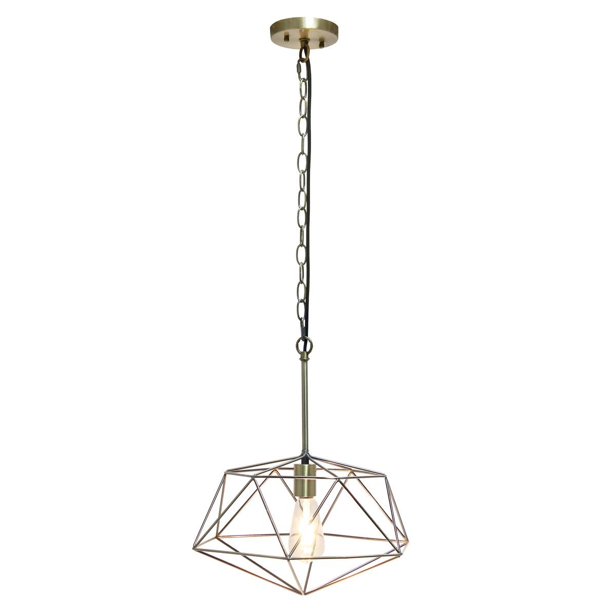 Lalia Home 1 Light 16in Modern Metal Wire Paragon Ceiling Pendant