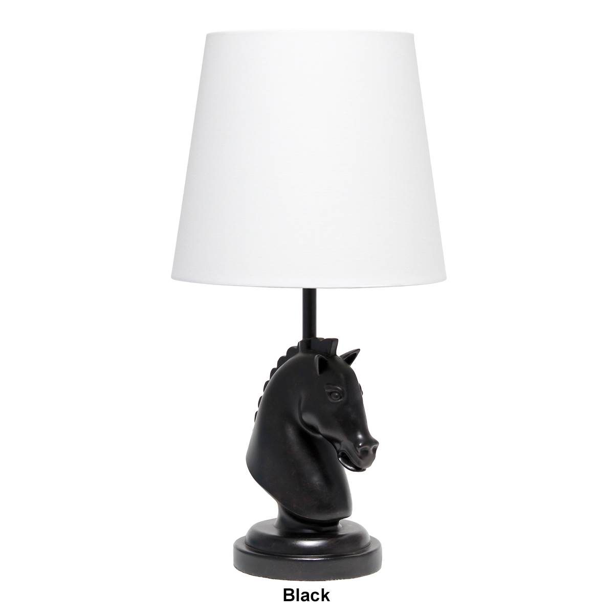 Simple Designs 17.25in. Decorative Chess Horse Table Lamp