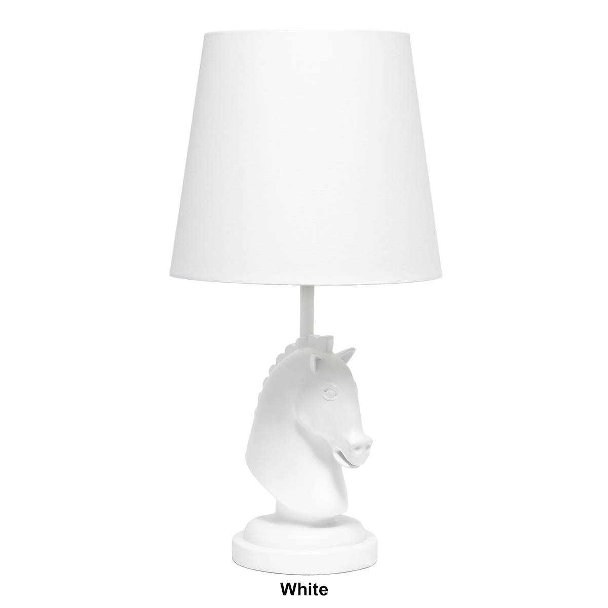 Simple Designs 17.25in. Decorative Chess Horse Table Lamp