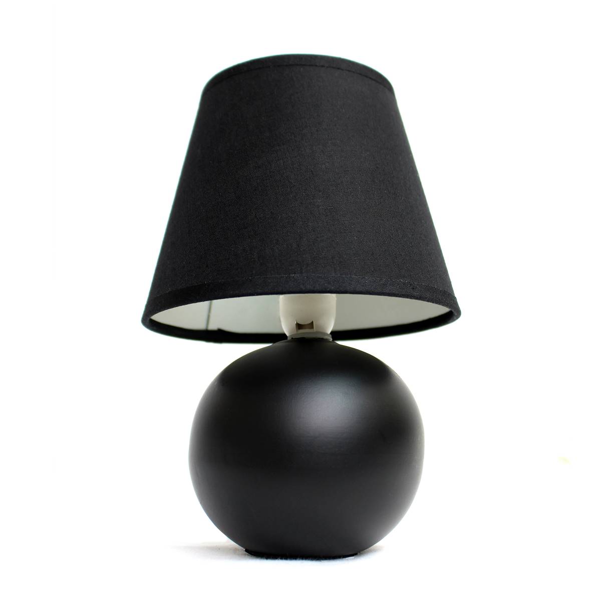 Simple Designs Mini Ceramic Globe Table Lamp