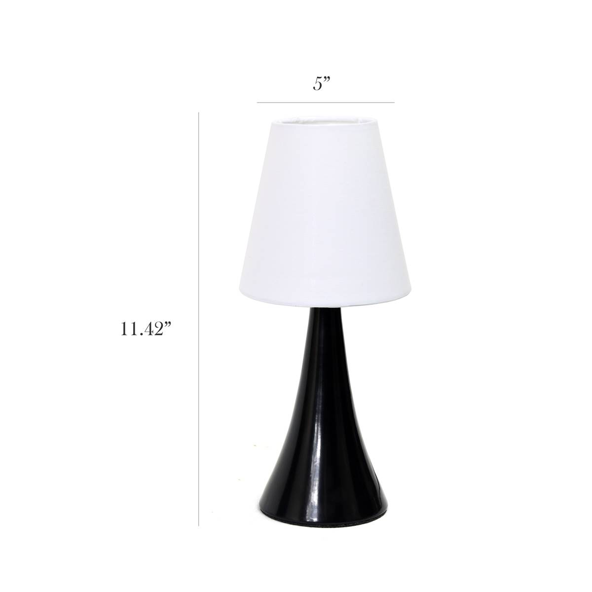 Simple Designs Valencia Mini Touch Table Lamp W/Shades - Set Of 2