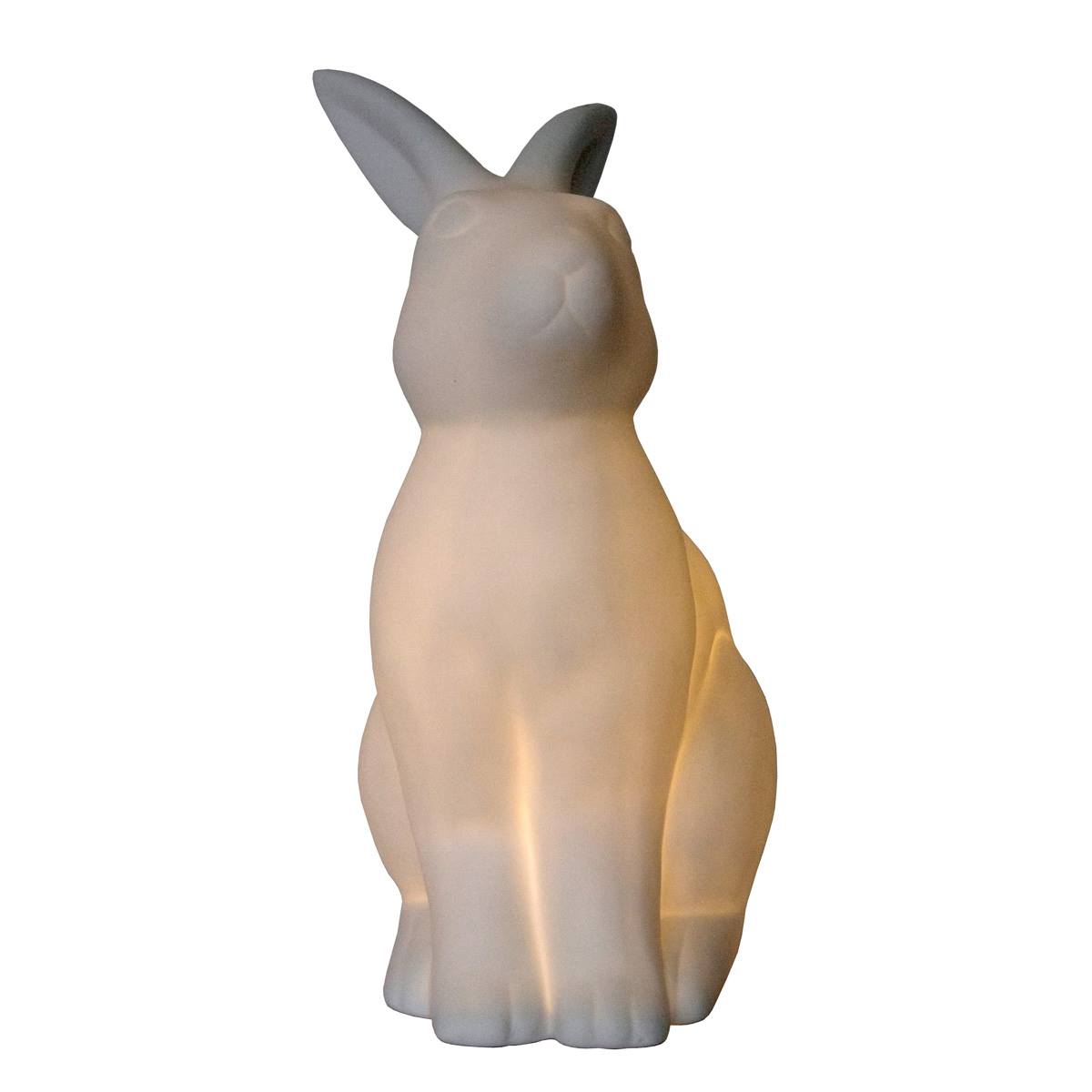 Simple Designs Porcelain Rabbit Shaped Animal Light Table Lamp