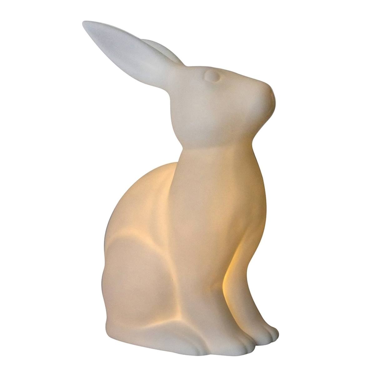 Simple Designs Porcelain Rabbit Shaped Animal Light Table Lamp