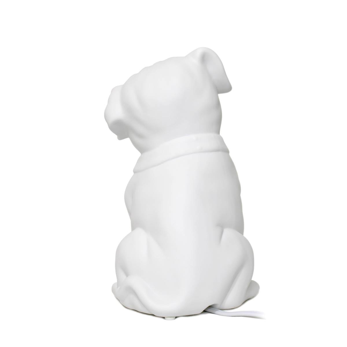 Simple Designs Porcelain Puppy Dog Shaped Table Lamp