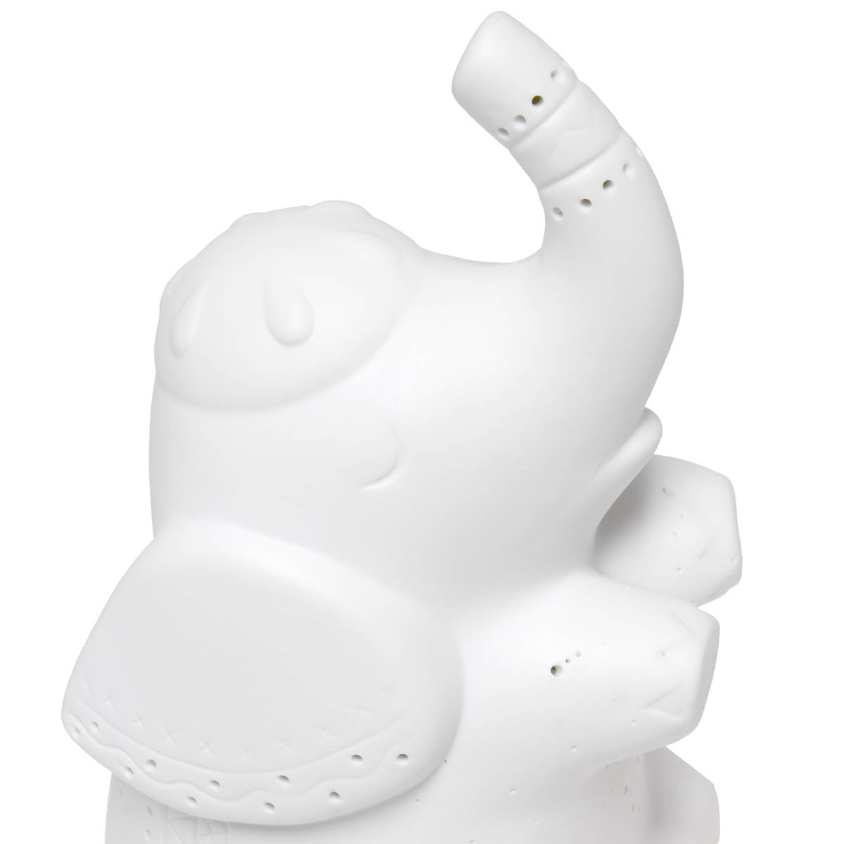 Simple Designs Porcelain Elephant Shaped Table Lamp