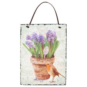 Birds & Blooms Slate Hanger