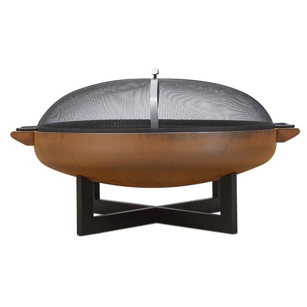 Real Flame La Porte 31in. Round Steel Wood Burning Fire Pit