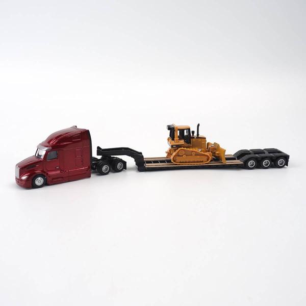 Peterbilt 579 UltraLoft Tandem Tractor with CAT D5M Dozer