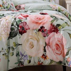 Bebejan(R) Rose on Misty Green 5pc. Reversible Comforter Set alternate view