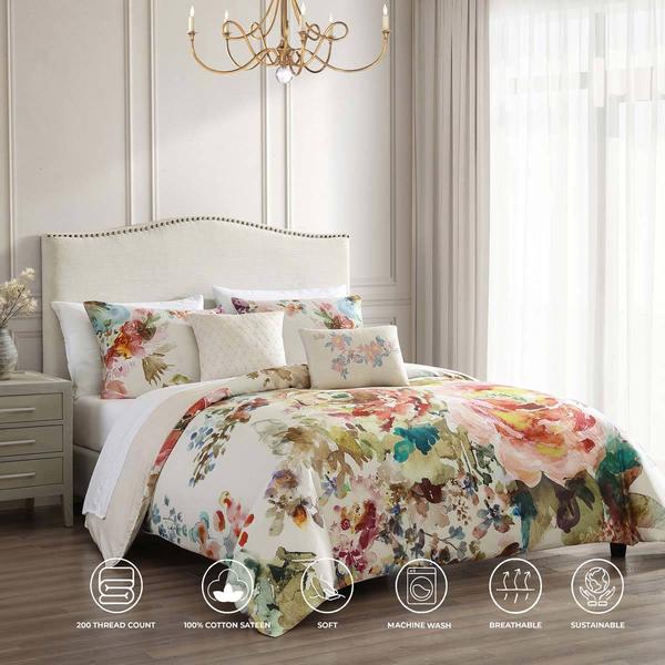 Bebejan(R) 200 TC Antique Flowers Reversible Comforter Set