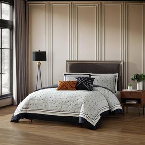 Bebejan(R) Geometric Cotton 5pc. Reversible Comforter Set