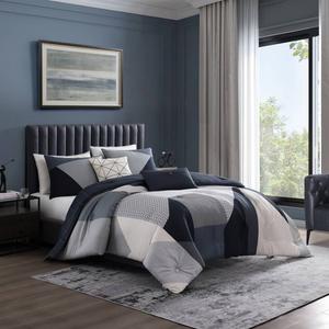 Bebejan(R) Geo Fusion Cotton 5pc. Reversible Comforter Set
