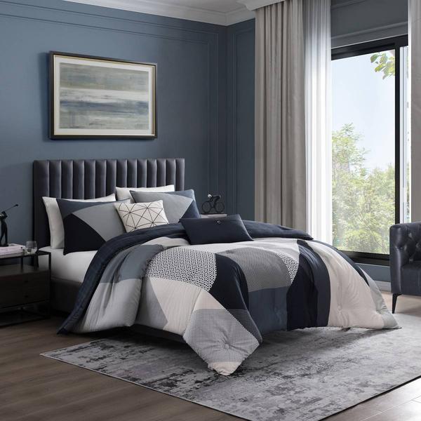 Bebejan(R) Geo Fusion Cotton 5pc. Reversible Comforter Set
