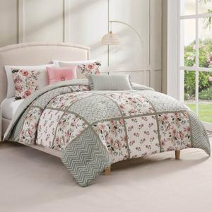 Bebejan Sage Serenity 5pc. Reversible Comforter Set