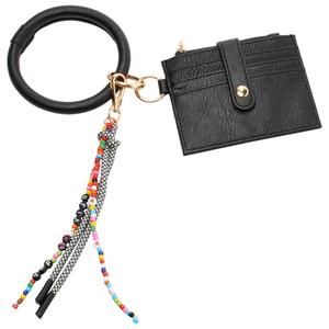 Womens DS Fashion Card Case w/ Tassel & Charm alternate view