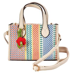 DS Fashion Satchel with Floral Charm alternate view