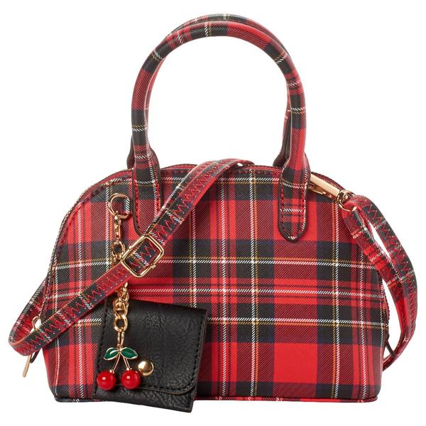 DS Fashion Plaid Small Dome Crossbody
