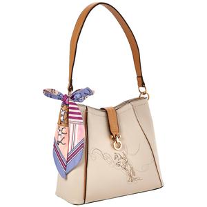 DS Fashion Solid Hobo with Cowboy/Horse Detail & Scarf alternate view
