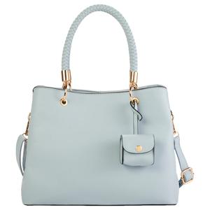 DS Fashion Braided Handle Satchel with Air Pod Case