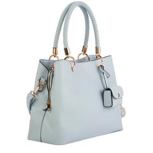 DS Fashion Braided Handle Satchel with Air Pod Case alternate view