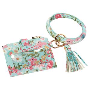Womens DS Fashion Ring Loop Card Holder Wristlet with Tassel alternate view
