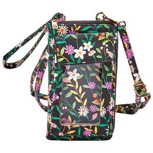 Womens DS Fashion North/South Crossbody Wallet with Tech Window
