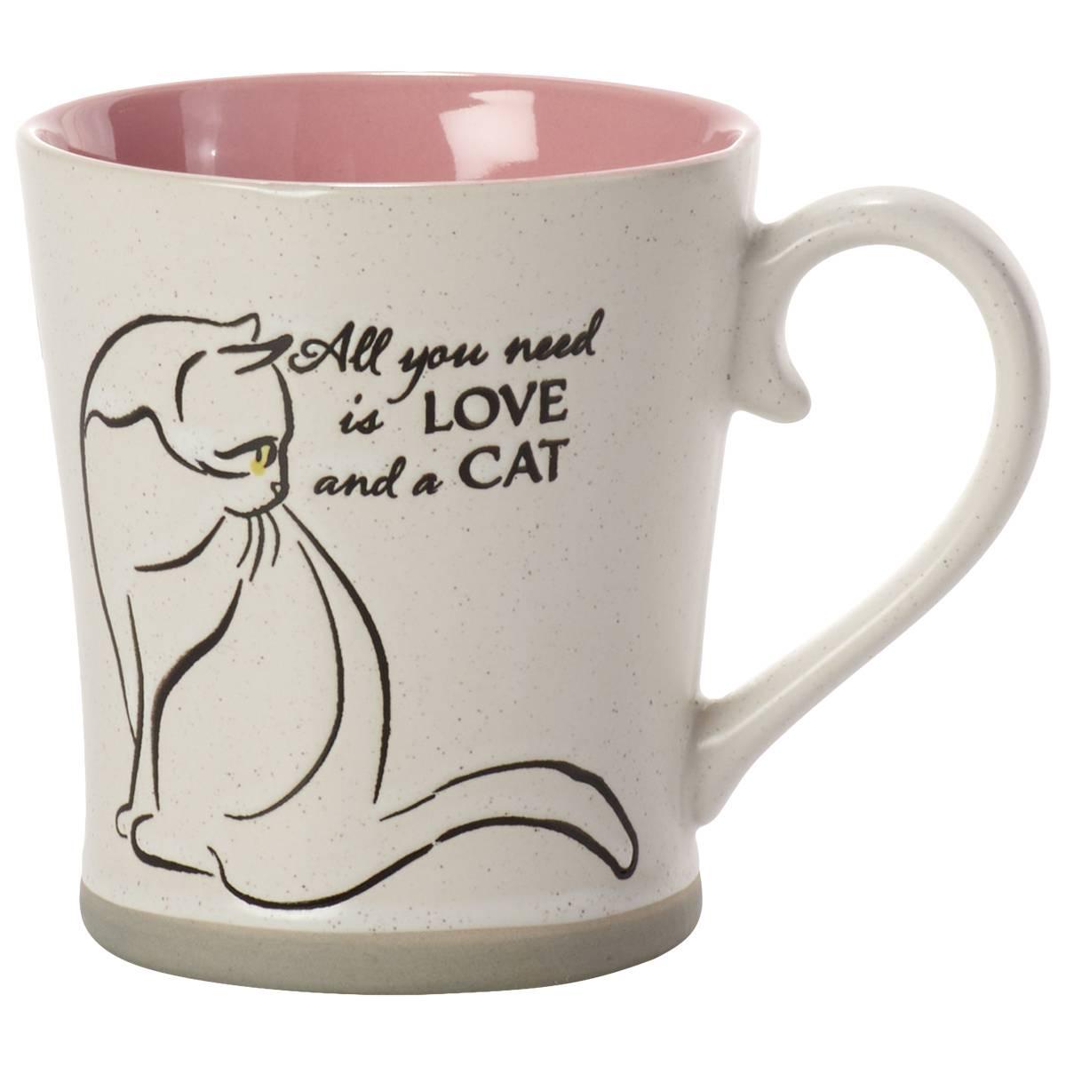 Blue Sky Clayworks All you Need is Love & a Cat Mug