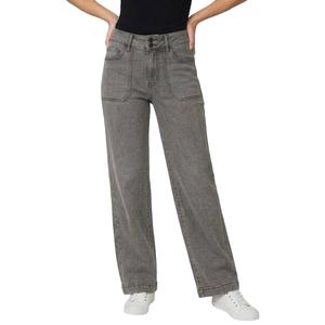 Womens Angels of Difference Pork Chop Pocket Wide Leg Jeans
