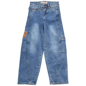 Girls (7-16) Celebrity Ace Teddy Bear Chain Barrel Jeans