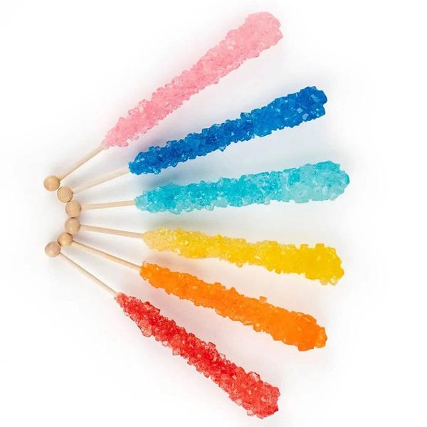 Boscov's 6pc. Wrapped Assorted Flavors Rock Candy on a Stick