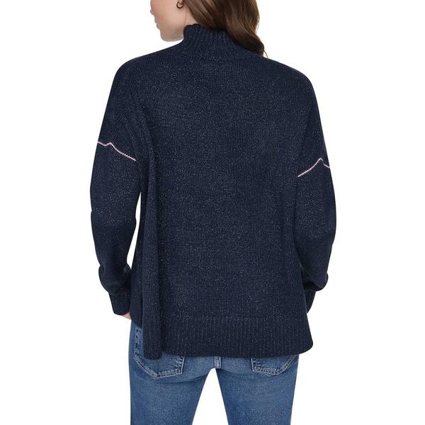 Womens DKNY Jeans Long Sleeve Logo Turtleneck Sweater alternate view