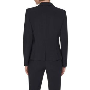 Womens DKNY Long Sleeve Solid Two Button Blazer - Black alternate view