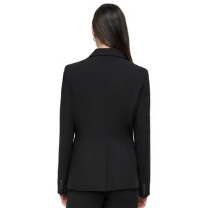Womens DKNY Long Button Sleeve Notched Lapel Blazer alternate view