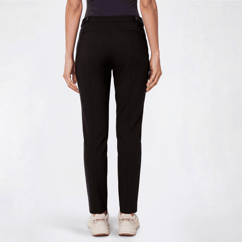 Womens DKNY Solid Button Tab Slim Trouser Pants alternate view