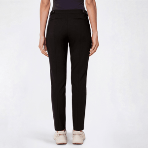 Womens DKNY Solid Button Tab Slim Trouser Pants alternate view