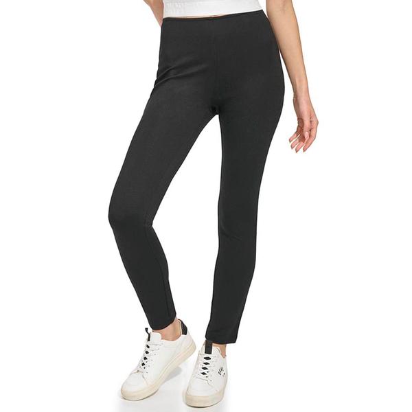 Womens DKNY Pull On Ponte Solid Casual Pants