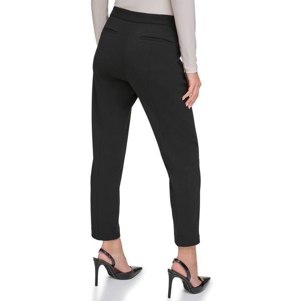Womens DKNY Slim Crepe Side Slit Pants alternate view