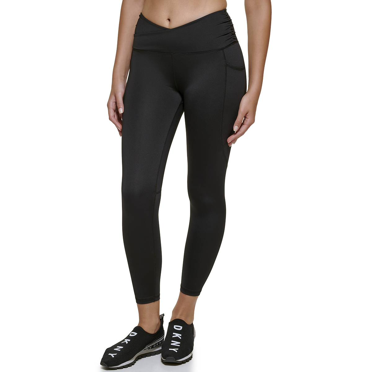 Womens DKNY Sport Balance Compression High-Waist Leggings