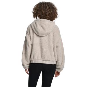 Womens DKNY Sport Hooded Sherpa Jacket with Quilted Pockets alternate view