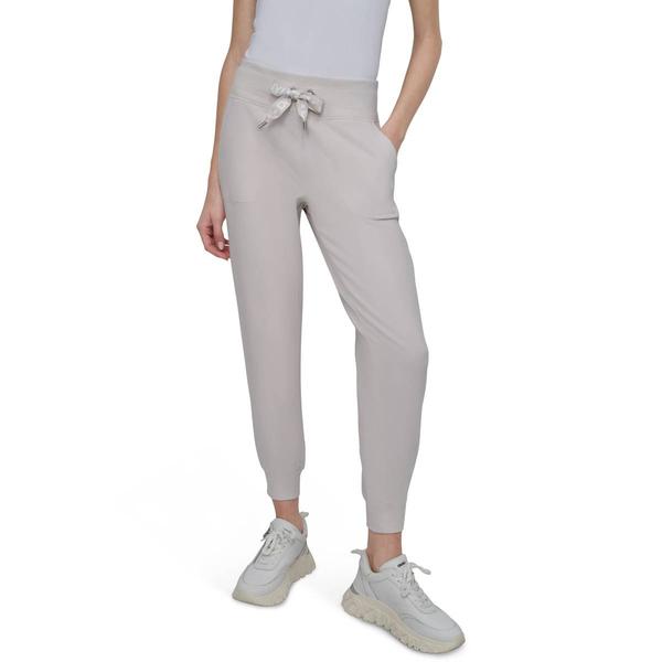 Womens DKNY Sport Two Tone Logo Mid Rise Cuffed Joggers alternate view