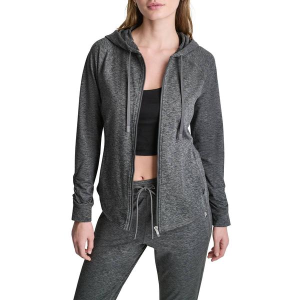 Womens DKNY Sport Space Dye Full Zip Jacket with Pockets alternate view