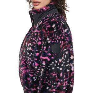 Womens DKNY Sport Tiger Mock Neck Faux Fur Jacket alternate view