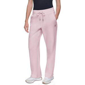 Womens DKNY Sport Fleece Logo Patch Open Leg Active Pants