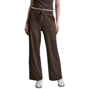 Womens DKNY Sport Mid Rise Spacedye Wide Leg Sweatpants alternate view