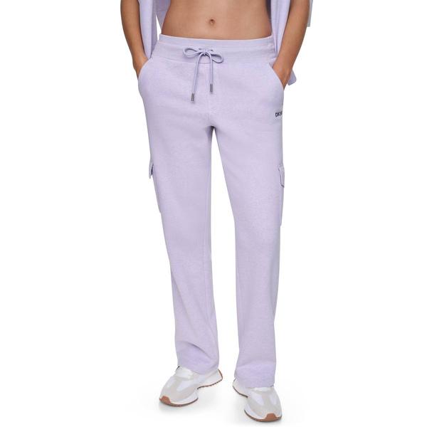 Womens DKNY Sport Metallic Bubble Logo Cargo Sweatpants alternate view