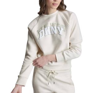 Womens DKNY Sport Shadow Varsity Logo Crew Neck Sweatshirt